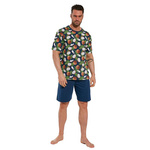 Herren Pyjama Serie 323 Blau