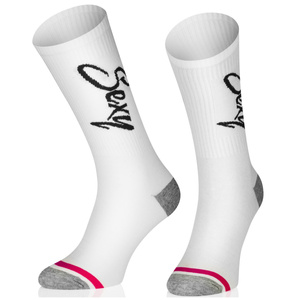 Super Retro Socken mit Aufschriften für ihre Sexy