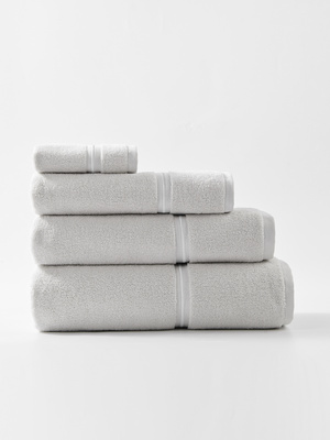 S TOWEL 100*150 LIBRE GREY+WHITE BIZA
