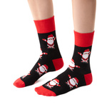 Skarpetki świąteczne w mikołaje art. 136 CO058 granatowe