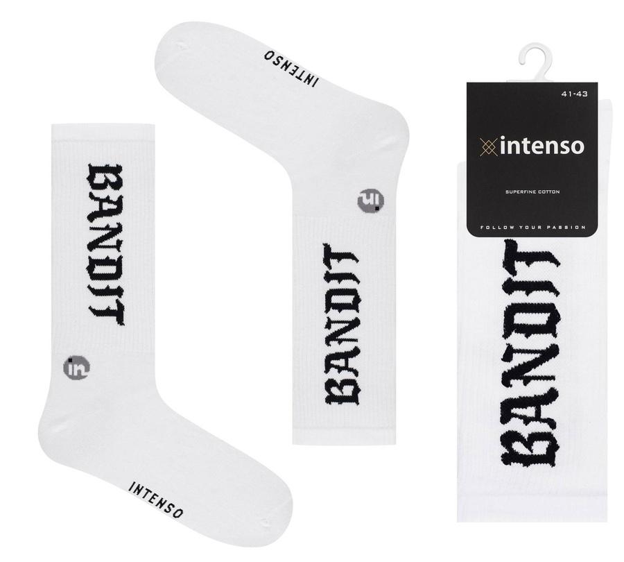 Super Retro Socken mit Aufschriften für ihn Bandit