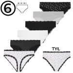 Figi damskie bikini z koronk? S-XL 2x6-pak