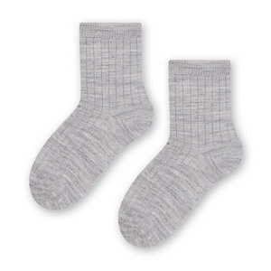 Skarpetki z wełny merino bezuciskowe w prążek art. 130 Steven 