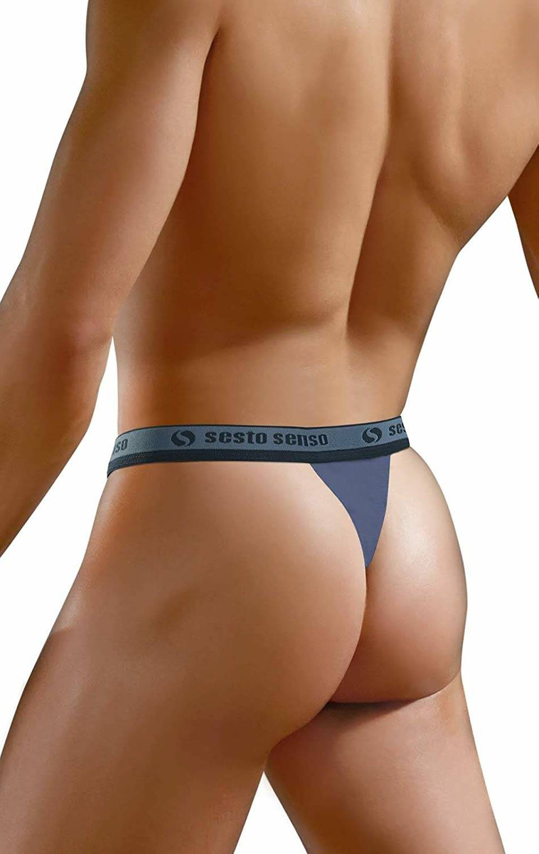 Herren-String STM01 Blau