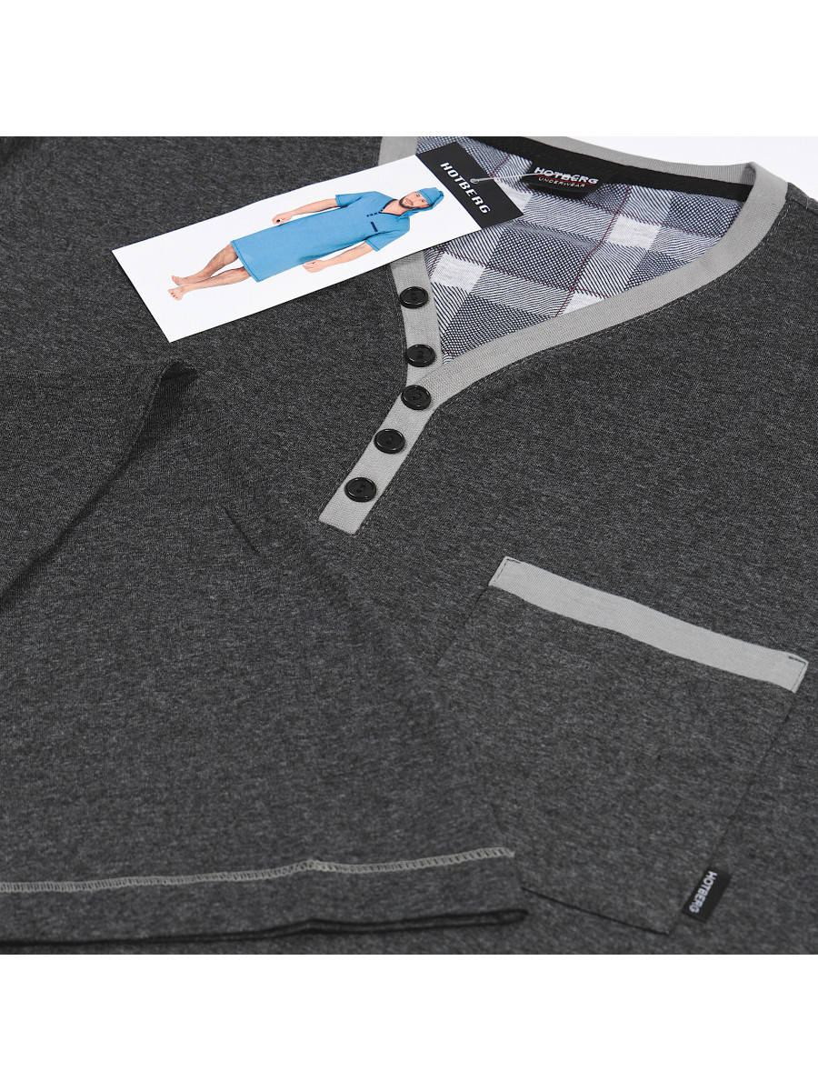 Men's Nightgown with Robe Bonifacy 357/1