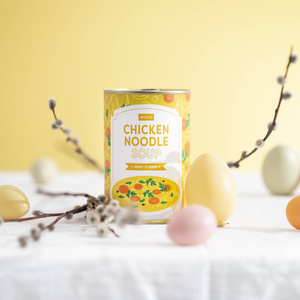 Damskie | Męskie Skarpetki SOXO GOOD STUFF kolorowe chicken soup w puszce na prezent unisex