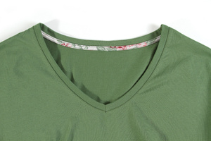 Sesto Senso Damen Baumwoll Pyjama Set – Bequeme Kurzarm Schlafanzug mit Taschen, Weiche Shorts mit Rosenmuster, V-Ausschnitt T-Shirt, Kurz, Grün, Größen M-XXL