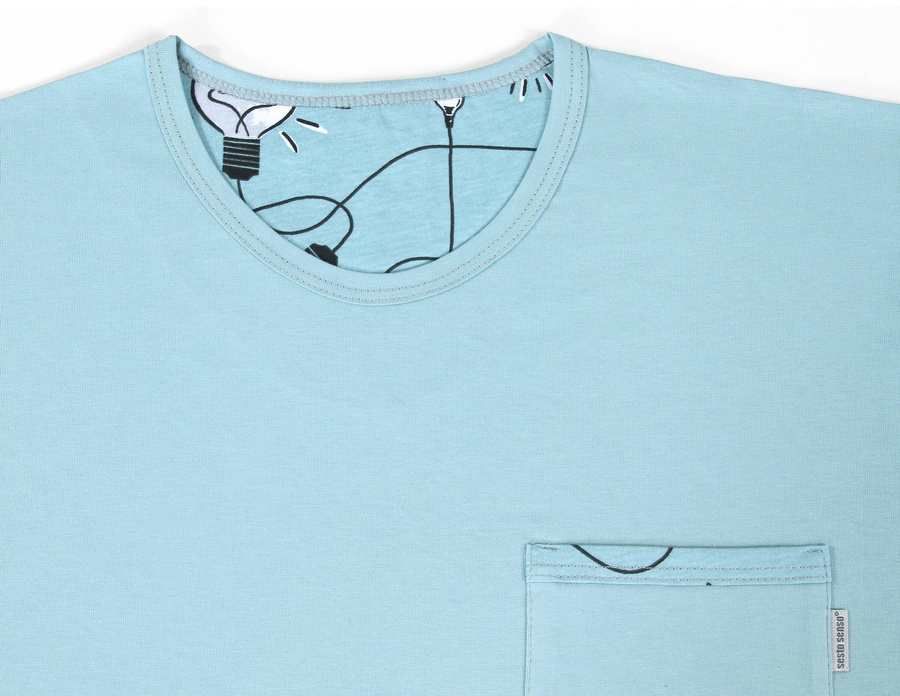 Schlafanzug Herren Serie Blau