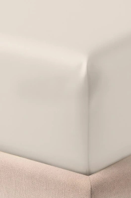 Fitted Sheet Satin Light Beige