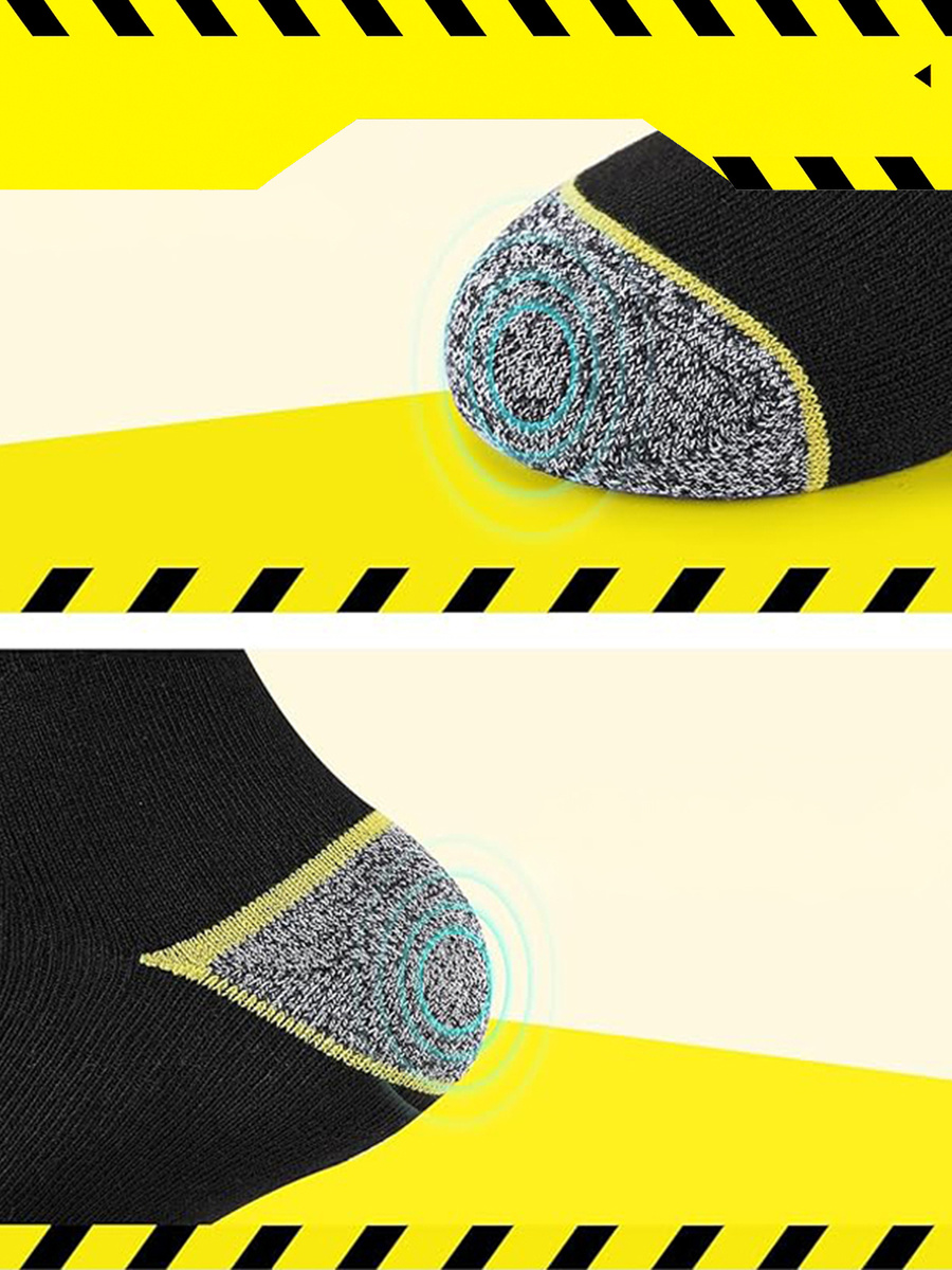 Sestimi Herren Arbeits-Socken Set – Robuste Baumwollsocken, Atmungsaktiv, Verstärkte Ferse und Zehen, 9er Pack, Schwarz, Für Längere Nutzung