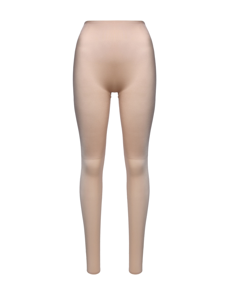 Silky Nude Modeling Leggings