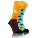 Sesto Senso Herren Skarpetki – Lange Baumwollsocken mit Löwenmotiv, Bunte Farben, Atmungsaktiv und Bequem, Vielseitig für Alltag und Elegante Outfits, Ideal für Sport und Freizeit, Neu