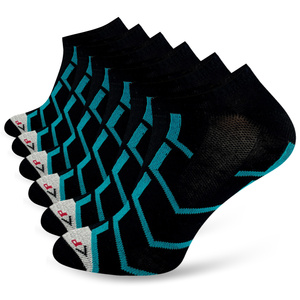 Sneaker-Socken Serie P73 Schwarz/Blau