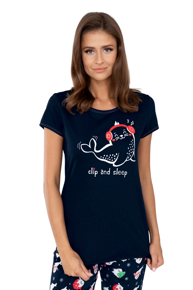 Damska piżama świąteczna z bawełny Kasjana Italian Fashion