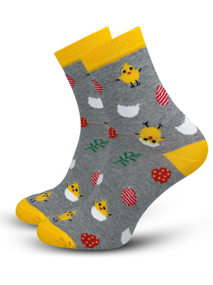 Damensocken Wzorzyste 200 Hellmeliert Grau