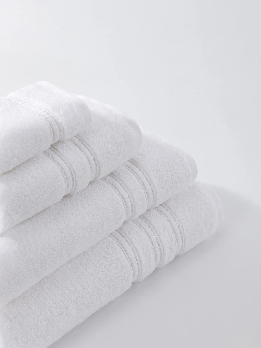 Prosop Bambus Harmony Alb+Argintiu