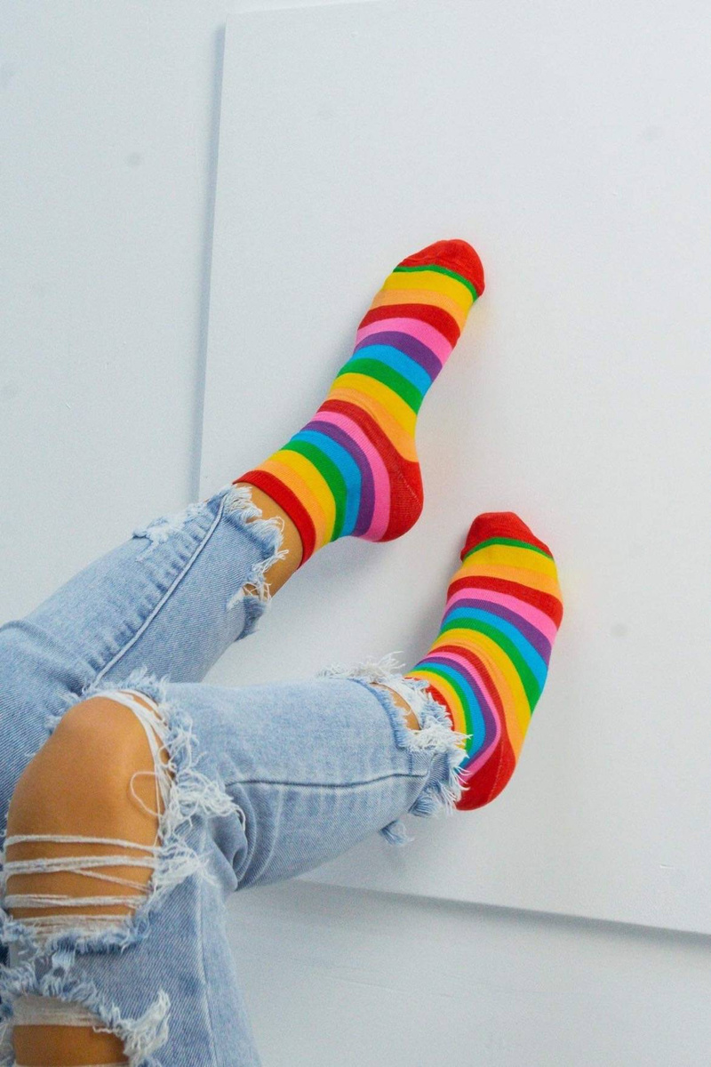 Skarpetki damskie bawełniane Tęcza Milena