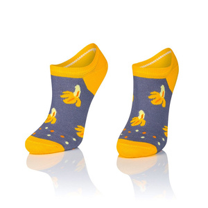 Damenfusssocken In Modischen Kunstdesigns. 1818 Banan