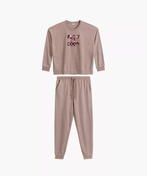 Damenpyjama nlp-499 Beige