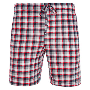 Sleeping shorts, pajama-style, short, made of cotton with a drawstring at the waist.