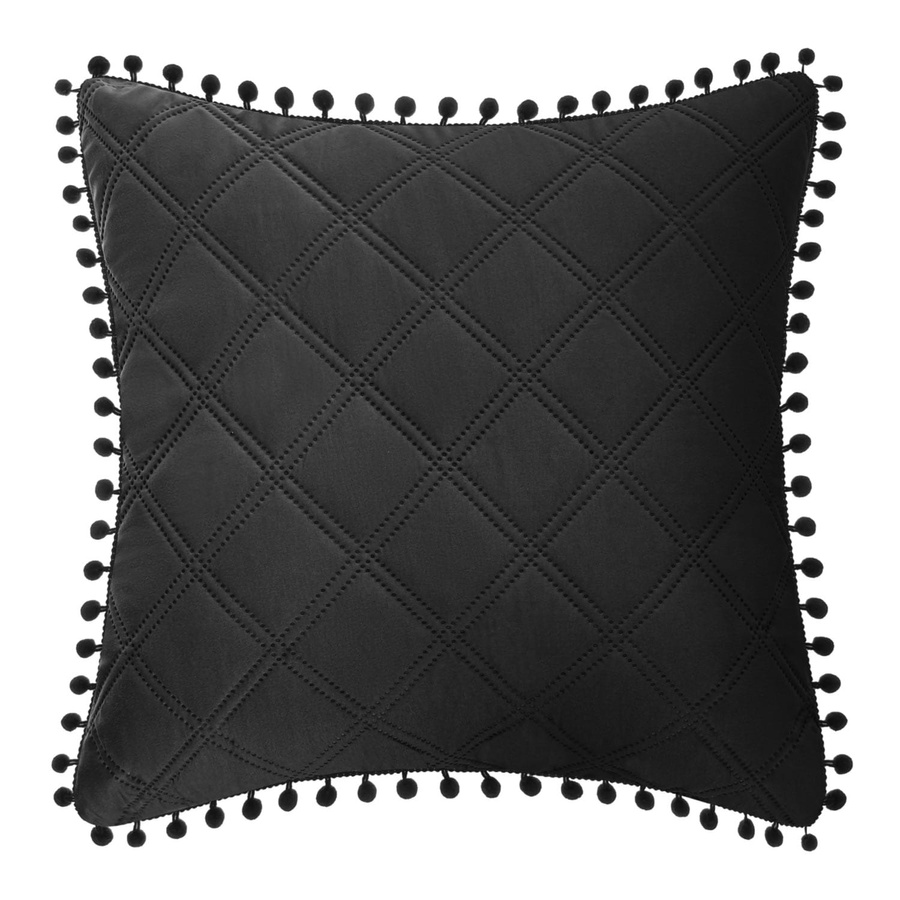 Dekokissen Pompoo Schwarz
