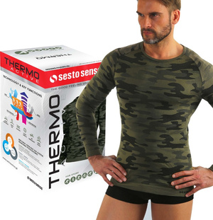 Thermo-Shirt Thermo Active Tarnfarbe
