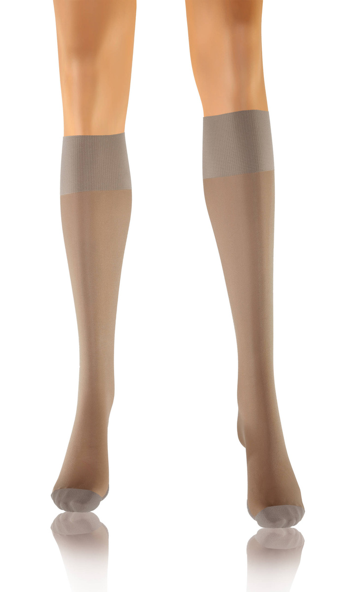 Sesto Senso Damen Podkolanówki – Massierende Sohle, 20 Den, Poliamid-Elastan Mix, Nicht-Drückend, Unterstützt Durchblutung, Elegant Halbtransparent, 3er Pack, Schwarz