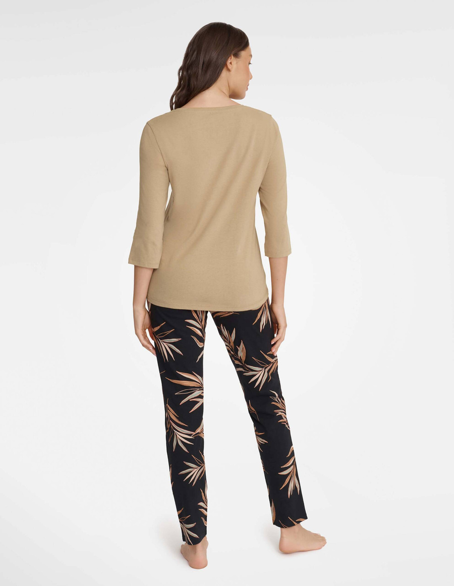 Damenpyjama Garden Mehrfarbig