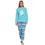 Damen-Pyjama Serie 671 Blau