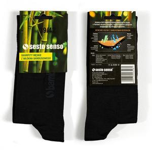 Herrensocken Eco Bamboo Schwarz