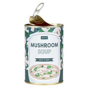 Kolorowe Męskie | Damskie Skarpetki SOXO GOOD STUFF mushroom soup w puszce wesołe bawełniane na prezent Unisex