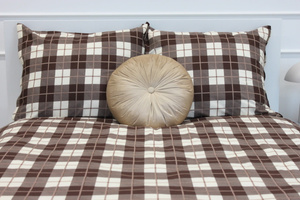 Bettwäsche Kariert Beige