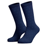 Baumwoll-Polka-Dot-Anzugssocken 0040.001, Farbe Marineblau 1, Größe 38-41