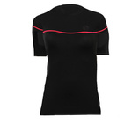 Sesto Senso Damen Langarmshirt – Thermoaktiv, Dryarn Material, Feuchtigkeitsableitend, Atmungsaktiv, Ideal für Sport und Alltag, Schwarz