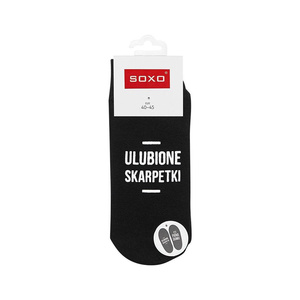 SOXO Männer lange Socken mit Aufschriften fröhliches Geschenk 