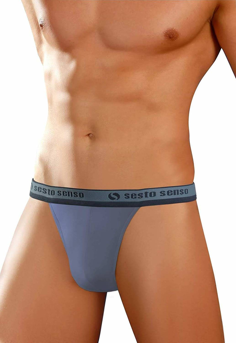 Herren-String STM01 Blau