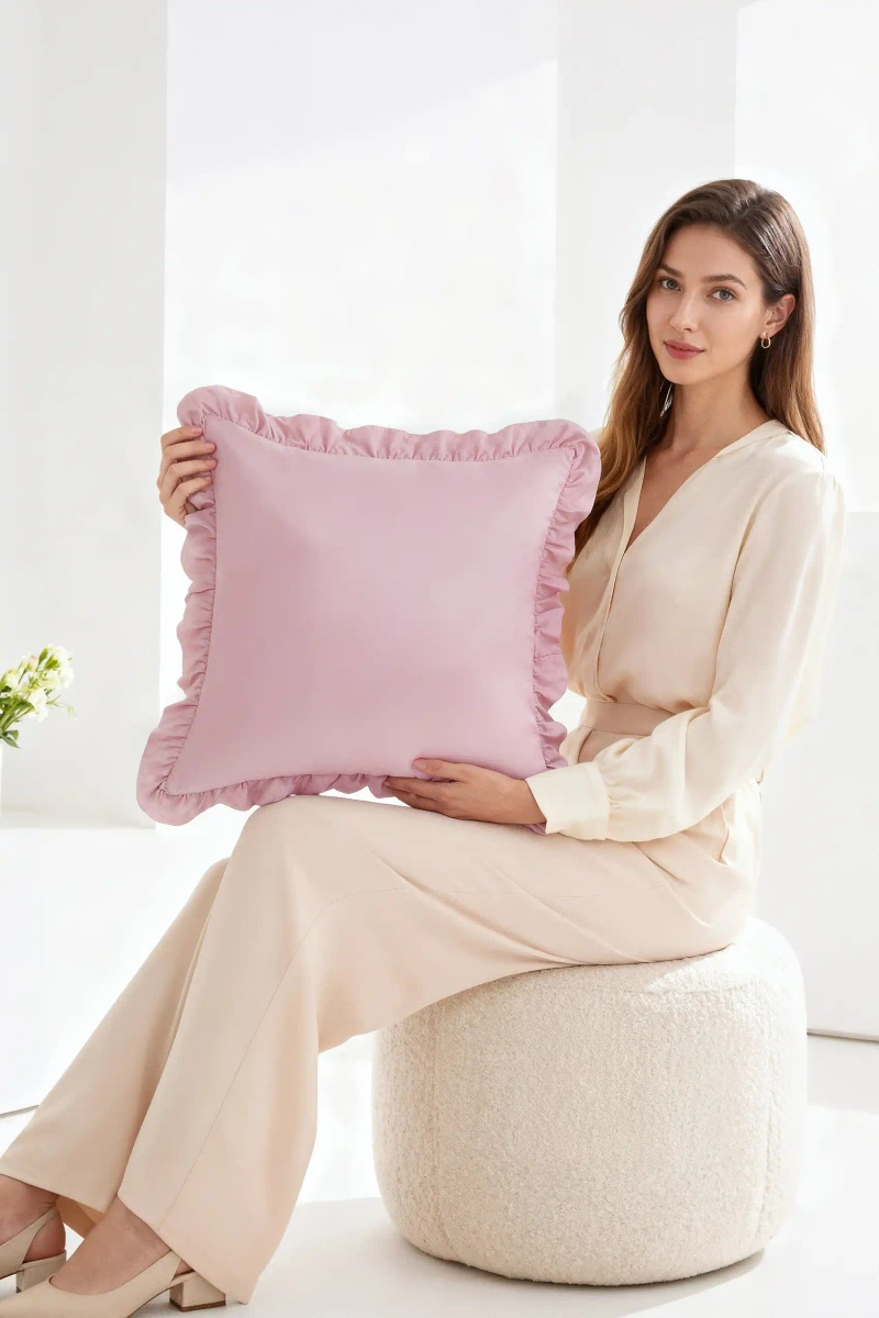 S KOPFKISSENBEZUG 70*80 RUFFY SATIN PREMIUM