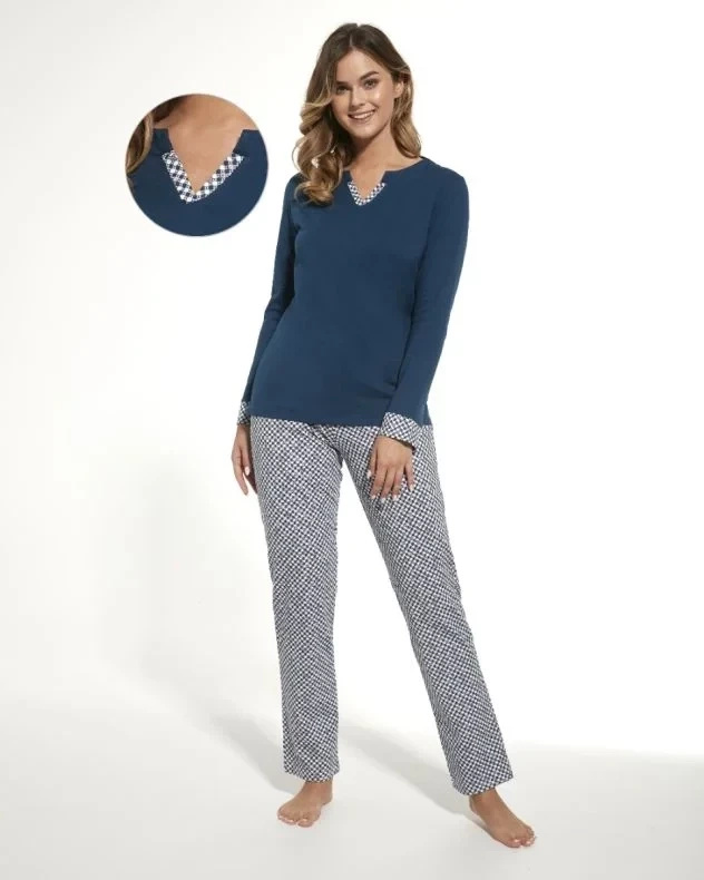 PIŻAMA DAMSKA długa LINDA 731/310 Cornette