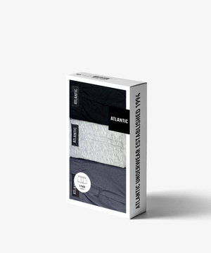 Herren Boxershorts 3BMH-007 Grau Schwarz Weiß