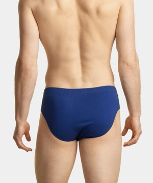 Atlantic Herren Baumwolle Slips Set – Klassische Unterwäsche, Bequem, 5er Pack, Blau, 100% Baumwolle, Für Männer