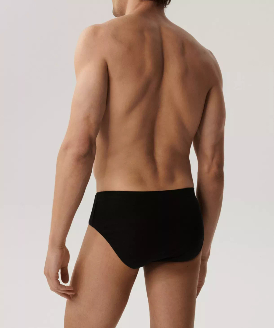 Herren-Slips Serie 3BMP-006 Grau/Schwarz/Weiß