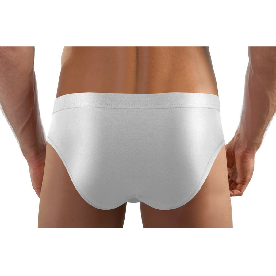 Sesto Senso Herren Slips Nipper – Bequeme Baumwollunterwäsche mit Elastan, Sportlicher Schnitt, Flache Nähte, Weiß, Für Männer