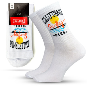 Herrensocken Go! California Weiß