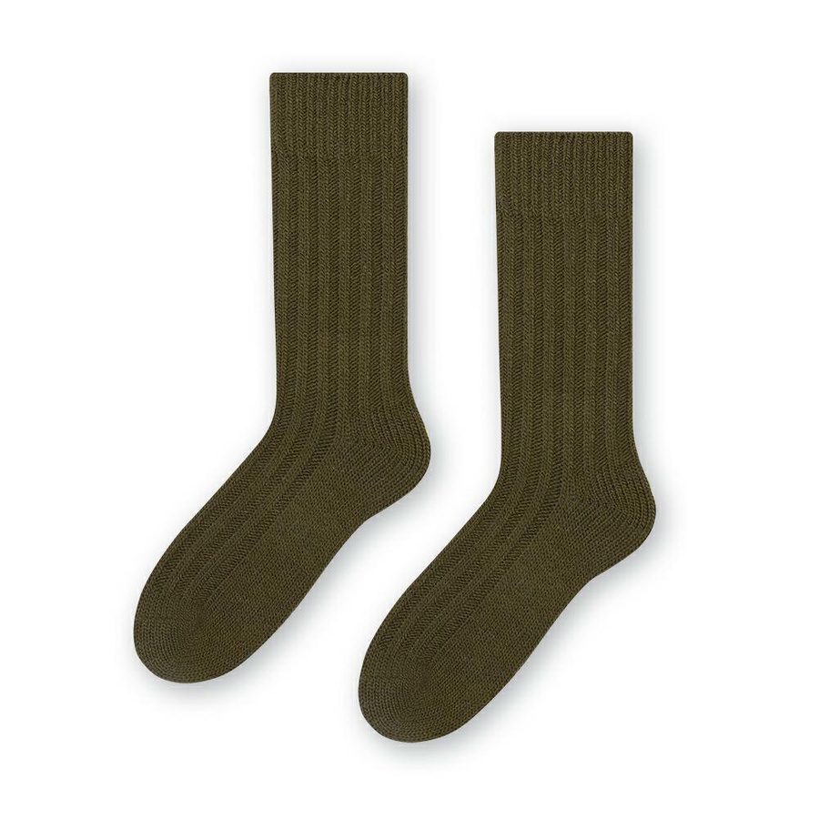 Wollsocken Art. 085 Oliv