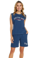 Doctor Nap Blauer Pyjama im sportlichen Stil