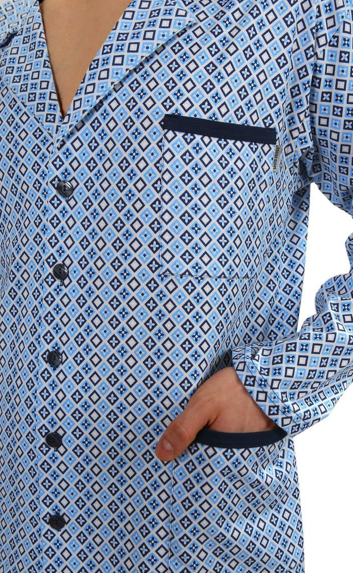 Herren-Schlafanzug Serie Blau