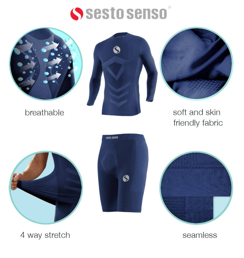 Schnell trocknendes, thermoaktives Sport-Set Sesto Senso