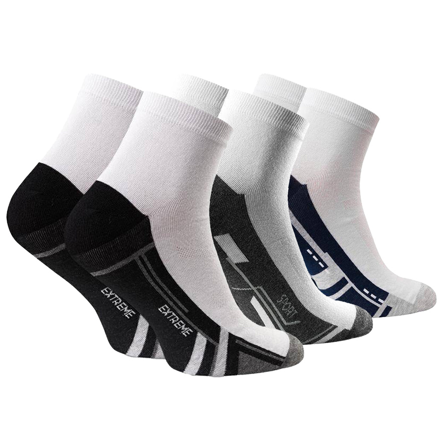 Kurze Socken Sport Serie Weiß