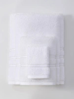 Prosop Bambus Harmony Alb+Argintiu