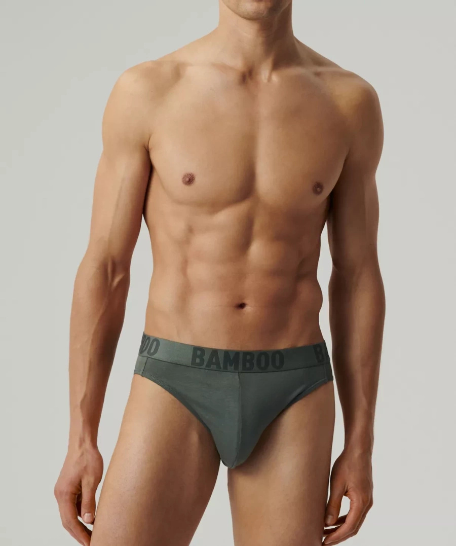 Atlantic Herren Slipy Sport – Bequeme Bambus-Unterwäsche, Feuchtigkeitsableitend, 3er Pack, Grau/Schwarz/Blau, Frühling/Sommer 2025